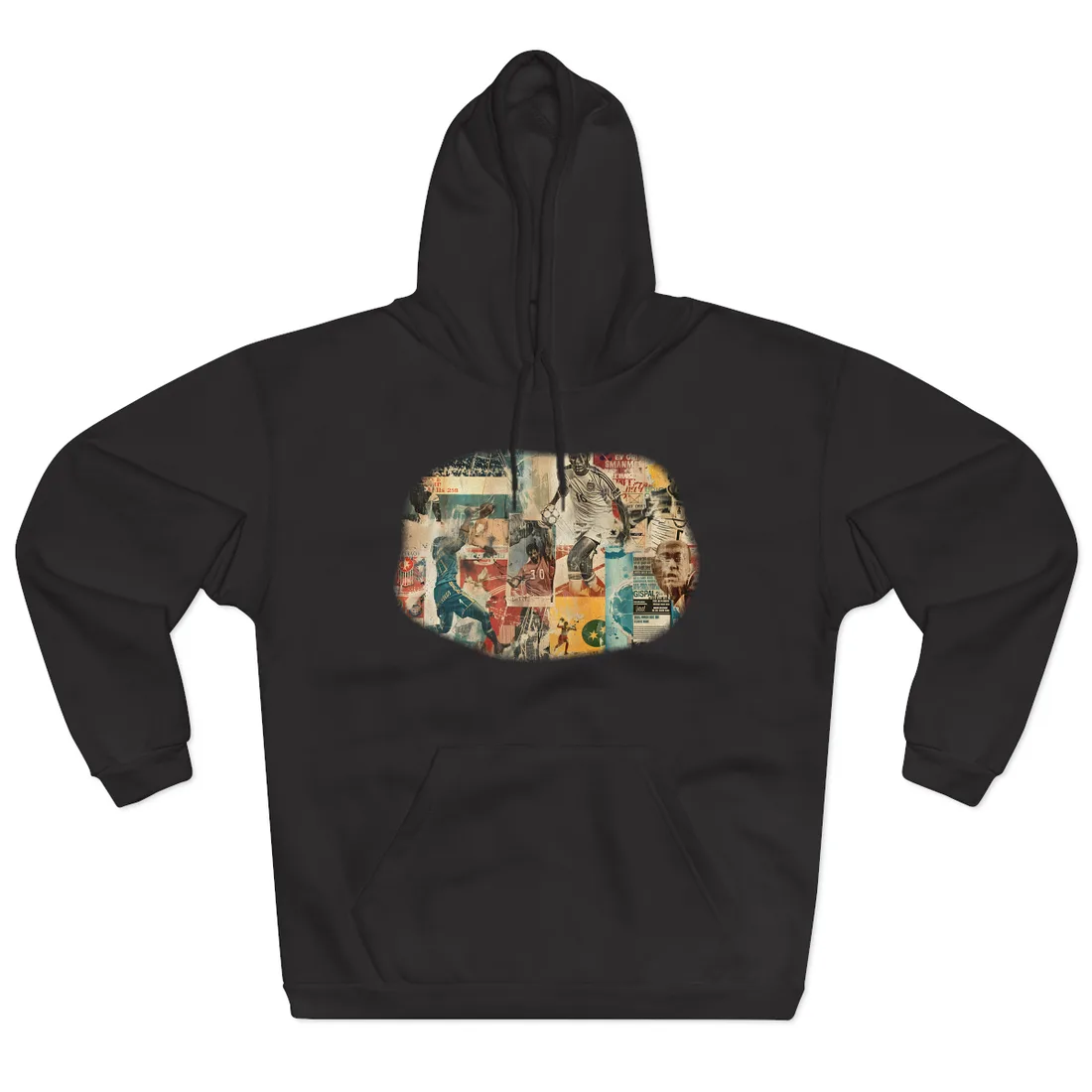Vintage World Cup Posters: A Historic Soccer Collection - Hoodie (Black)