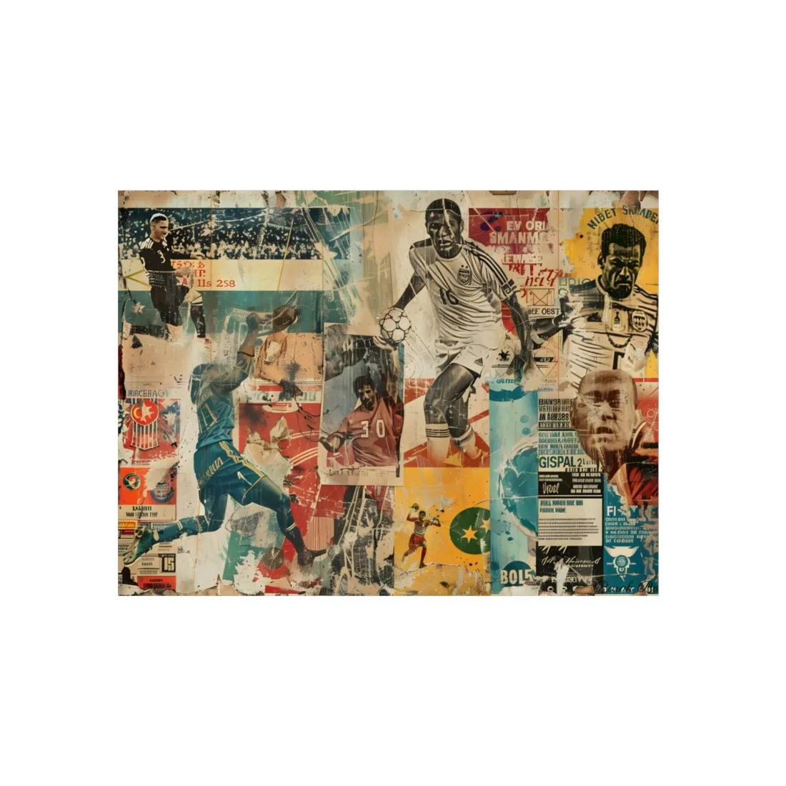 Vintage World Cup Posters: A Historic Soccer Collection - Metal Poster