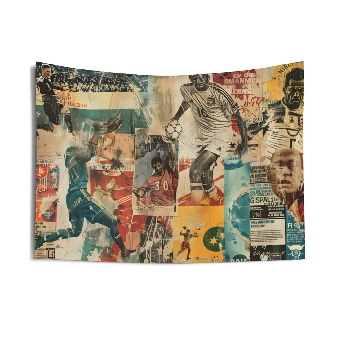 Vintage World Cup Posters: A Historic Soccer Collection - Wall Tapestry