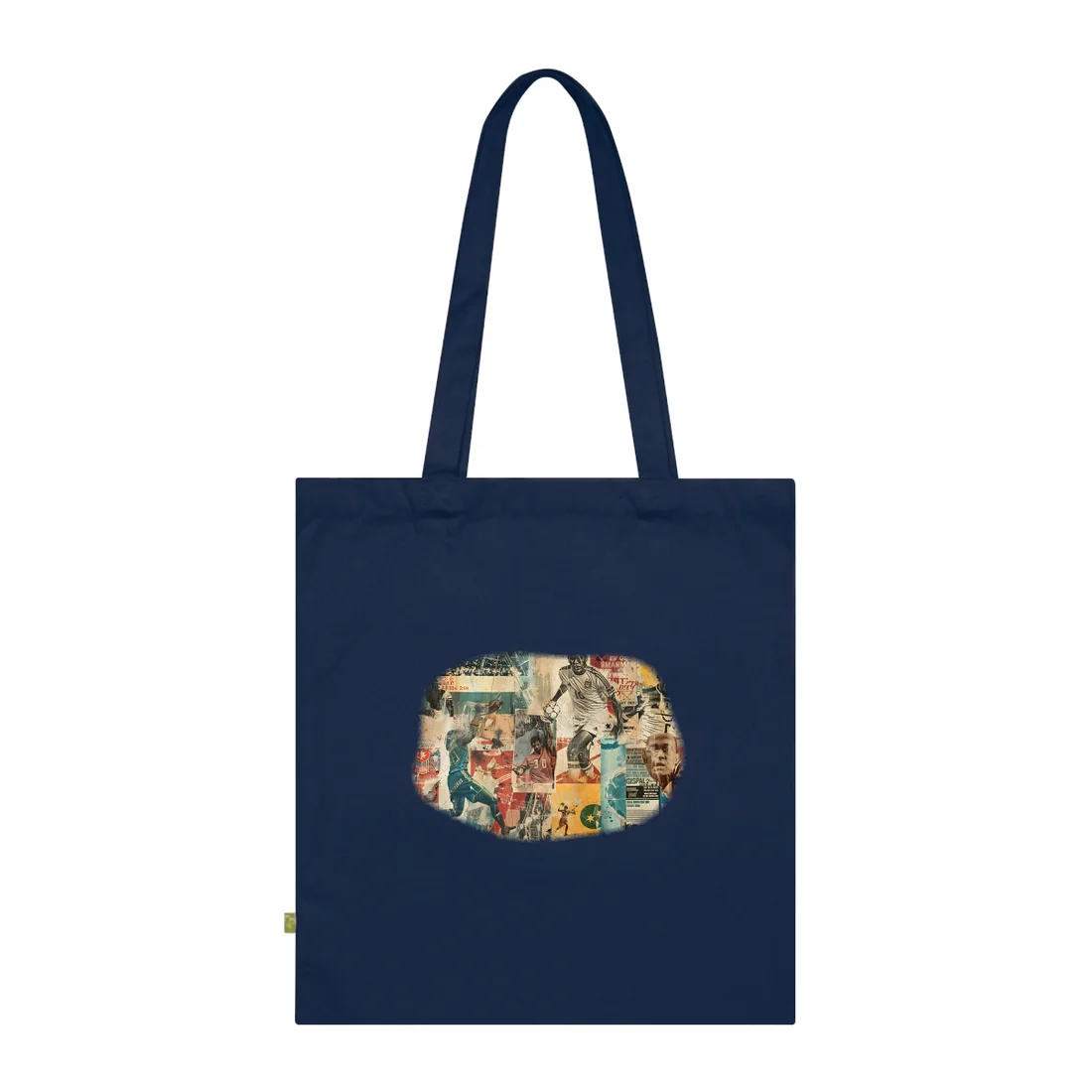 Vintage World Cup Posters: A Historic Soccer Collection - Tote Bag (French Navy)