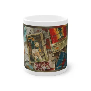 Vintage Soccer Posters Collage Mug