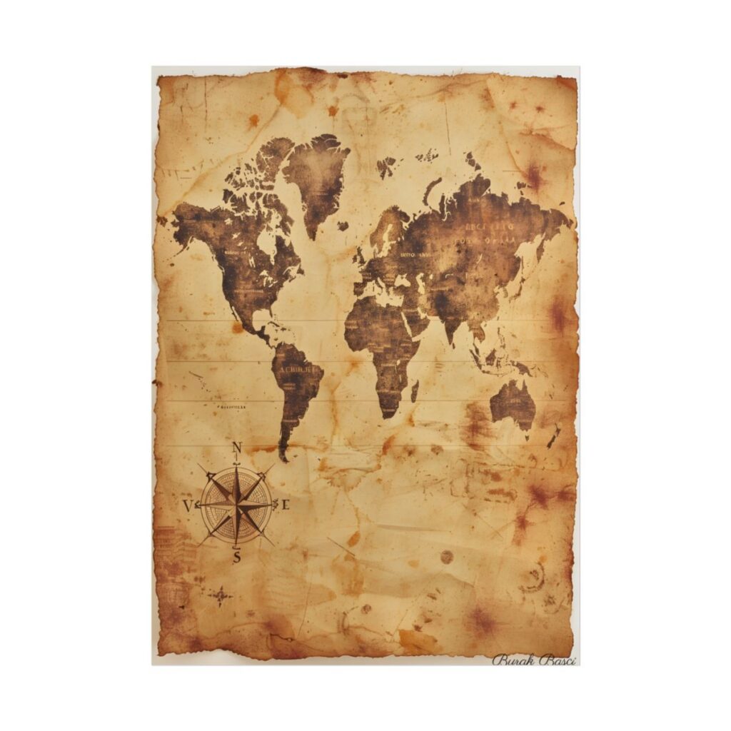 Vintage World Map: A Timeless Guide to Global Exploration - Poster