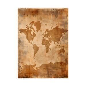 Vintage World Map Poster