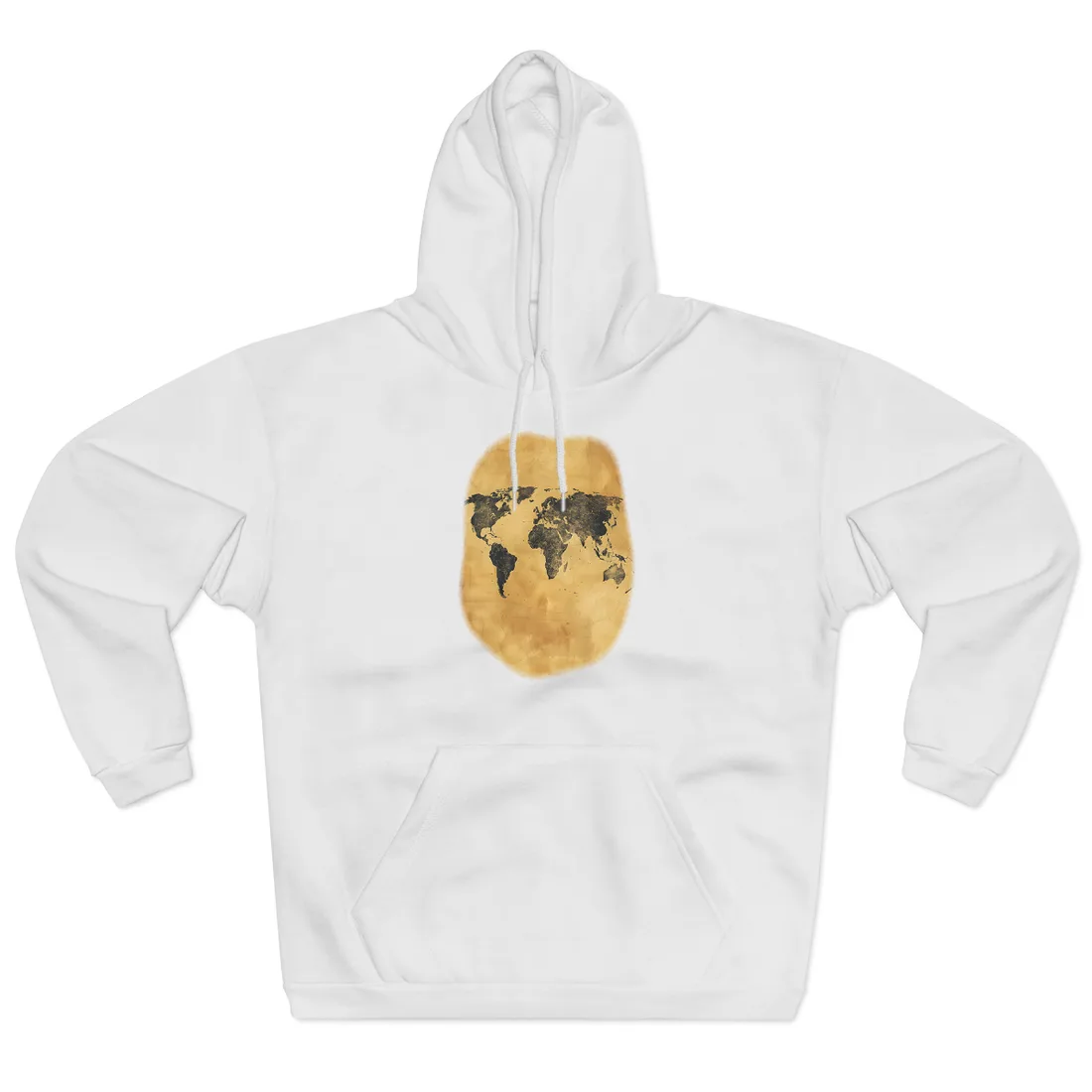 Vintage World Map: Decorative Art Piece - Hoodie (White)