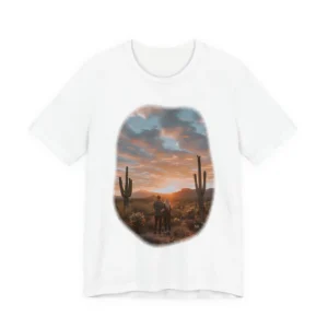 Couple Watching Desert Sunset T-Shirt