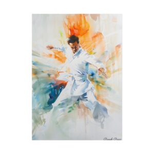 Dynamic Martial Stance Poster