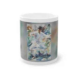 Karate Practitioner in White Gi Mug
