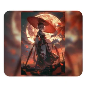 Woman with Red Parasol Mouse Pad