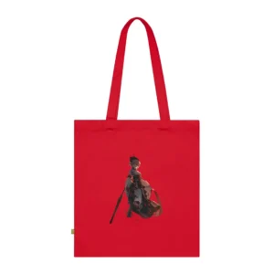 Woman with Red Parasol Tote Bag