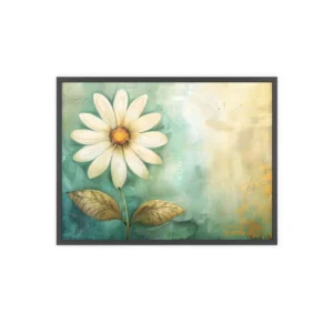 Golden Center Daisy Framed Poster