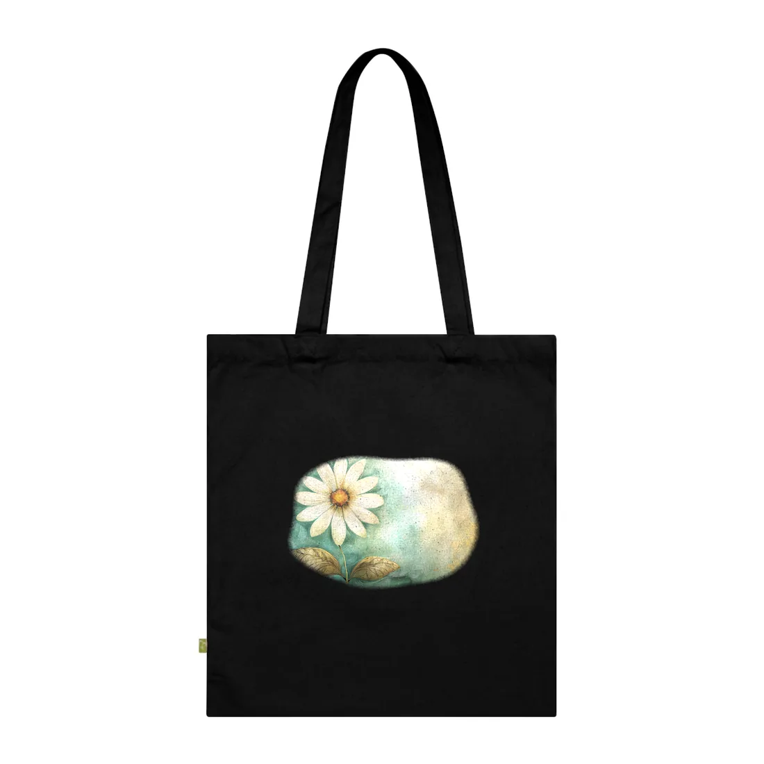 Whimsical Blooming Flower: Growth Mindset in Soft Pinks & Vibrant Reds - Tote Bag (Black)