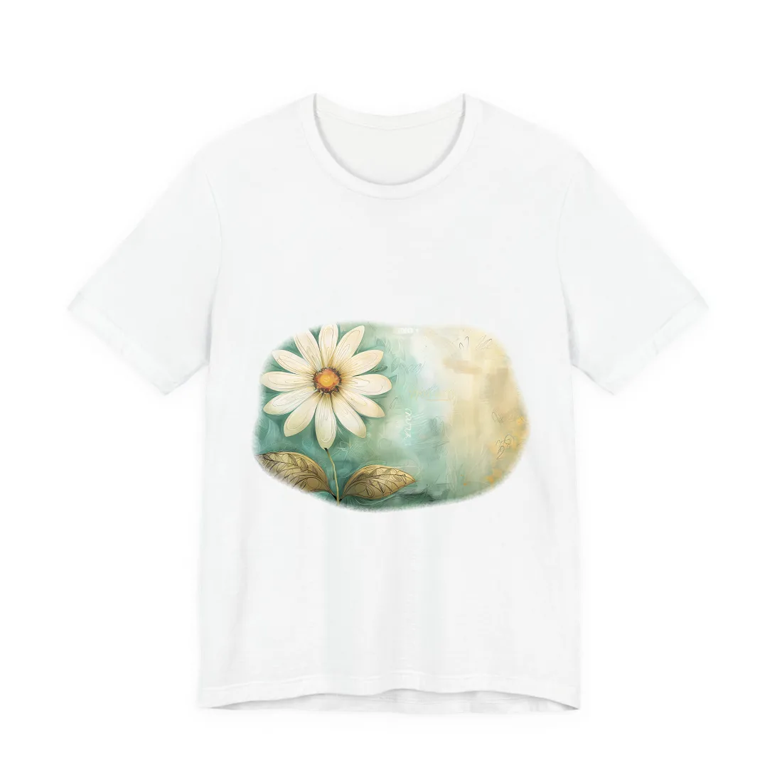 Whimsical Blooming Flower: Growth Mindset in Soft Pinks & Vibrant Reds - T-Shirt (White)