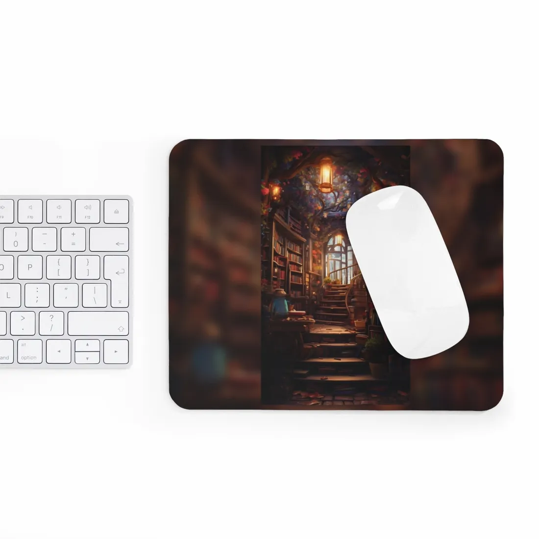 Whimsical Bookshop: Enchanting Magical - Mouse Pad