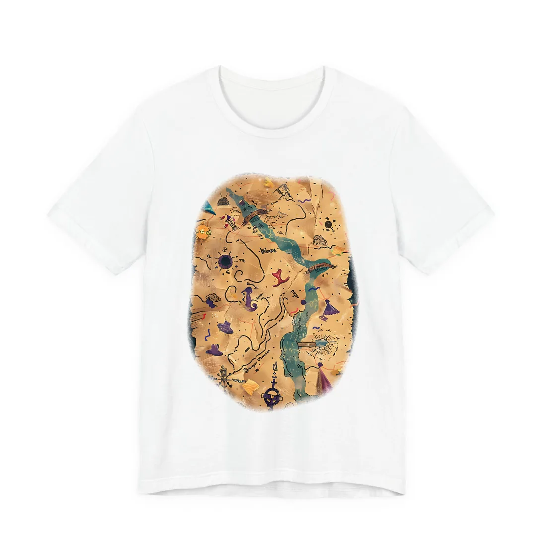 Whimsical Cartoon Portrait: Gentle Illustration of a Hero's Nose - T-Shirt (White)