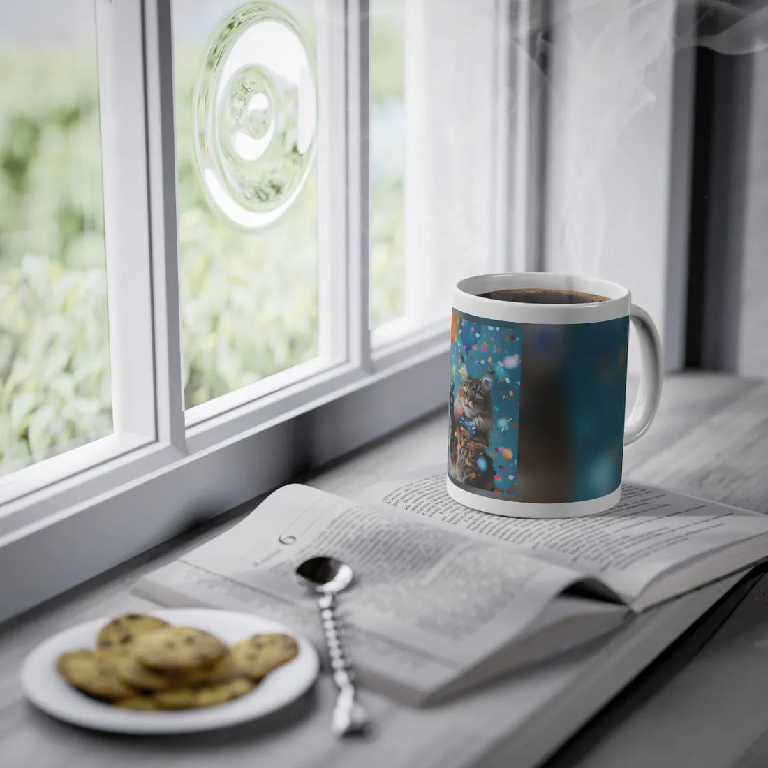 Whimsical Cat in Bow Tie: Exclusive - Mug