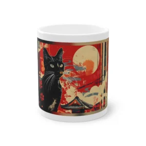 Cat at Sunset Mug