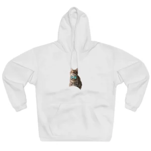 Tabby Cat in Bow Tie Hoodie