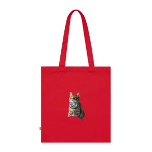 Tabby Cat in Bow Tie Tote Bag