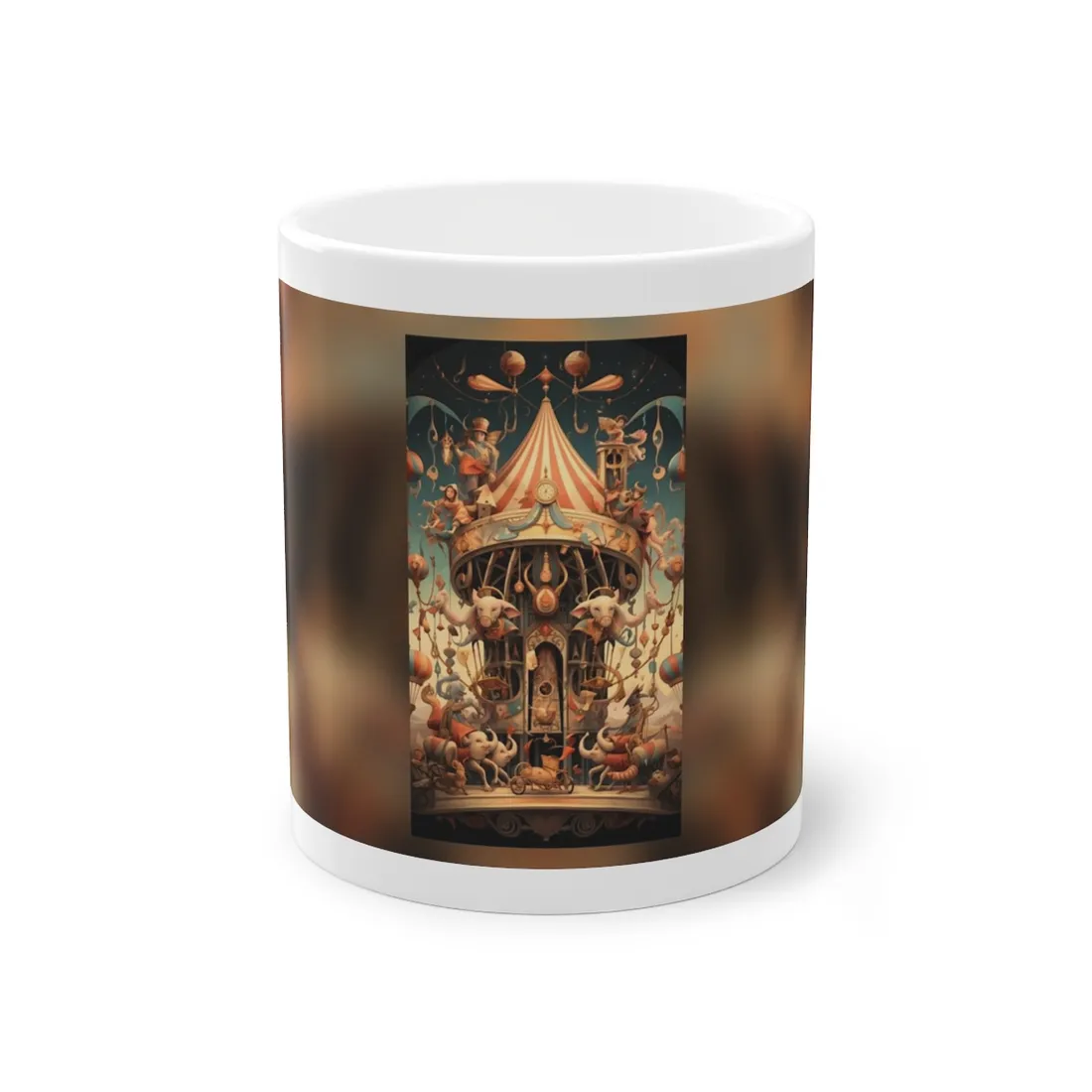 Whimsical Clockwork Circus: A 6 in Wonder - Mug