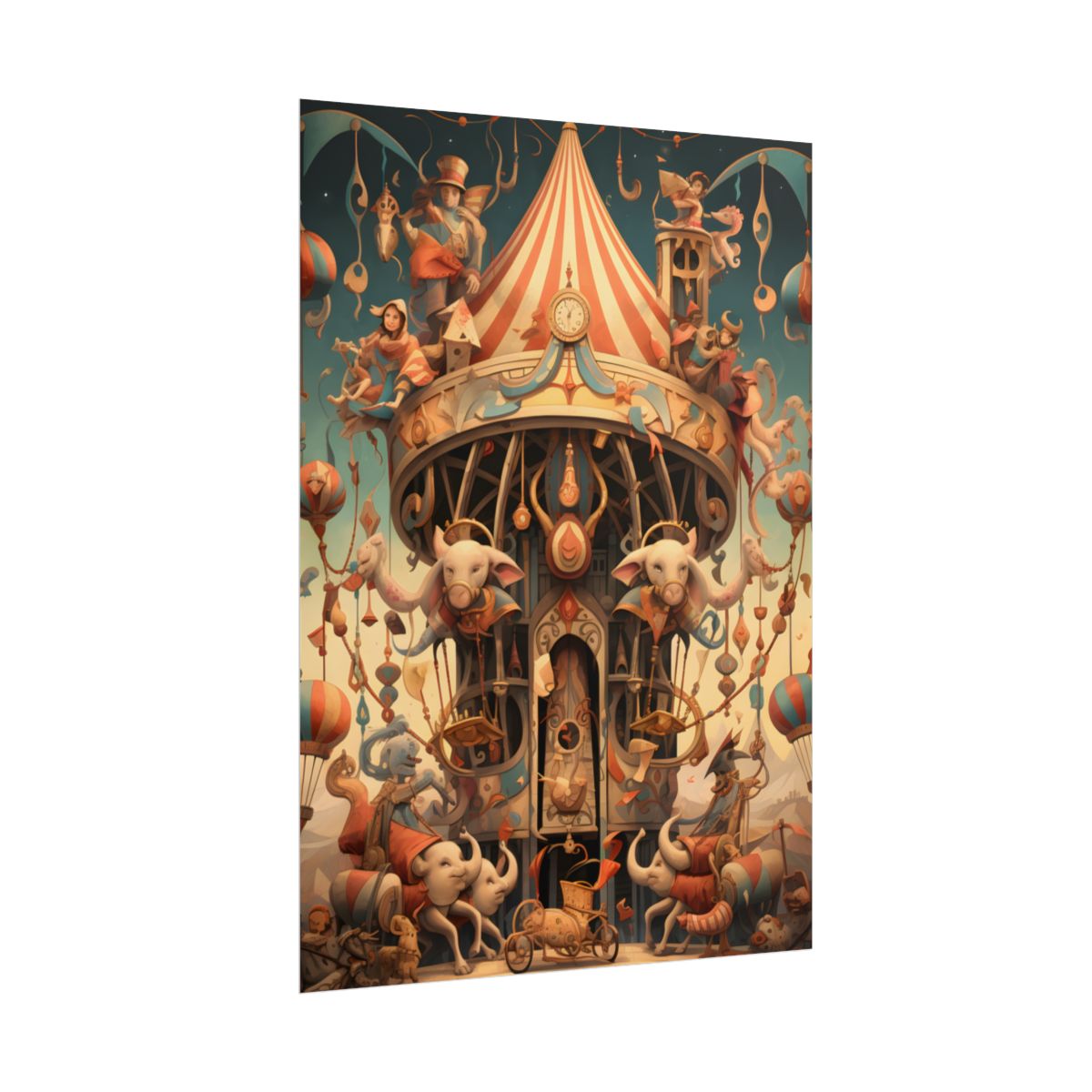 Whimsical Clockwork Circus: A 6 in Wonder - Poster