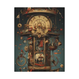 Circus Clock Tower Canvas Print