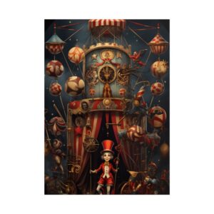 Circus Tower with Clown Poster