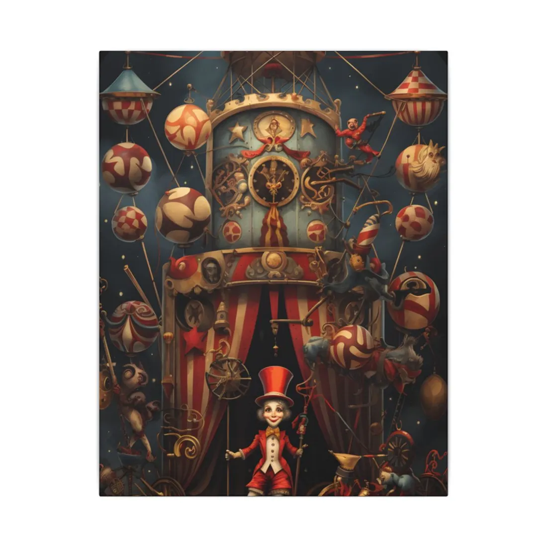 Whimsical Clockwork Circus: Fantastical - Canvas