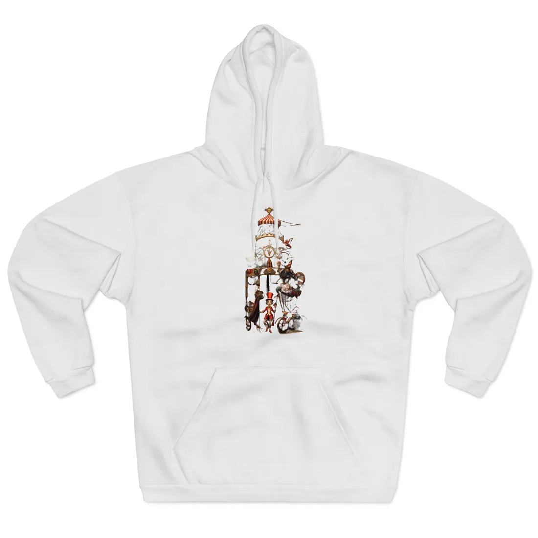 Whimsical Clockwork Circus: Fantastical - Hoodie (White)