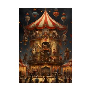 Night Circus Carnival Poster