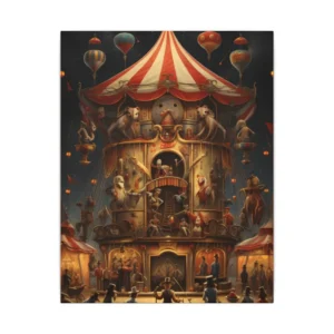 Night Circus Carnival Canvas Print