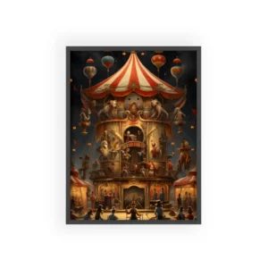 Night Circus Carnival Framed Poster