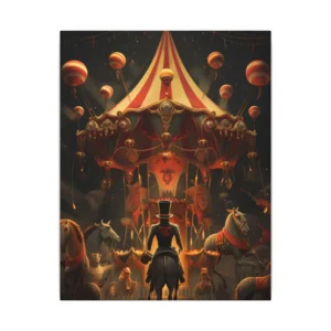 Circus Night Procession Canvas Print