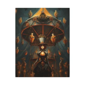 Woman in Top Hat Canvas Print
