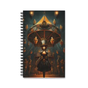 Woman in Top Hat Spiral Notebook