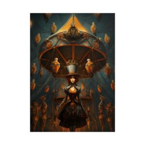 Woman in Top Hat Poster