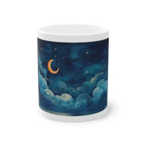 Crescent Moon and Clouds Mug