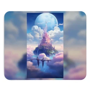 Floating Castle in Clouds Mouse Pad
