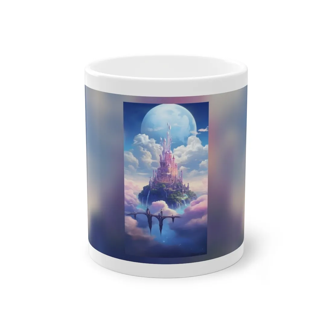 Whimsical Fantasy Floating City: Celestial Realm - Mug