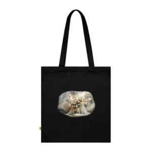 Pampas Grass and Rose Bouquet Tote Bag