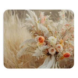 Pampas Bridal Bouquet Mouse Pad