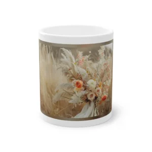 Pampas Bridal Bouquet Mug