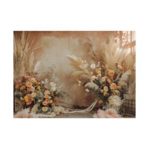 Pampas Grass Floral Arrangement Poster