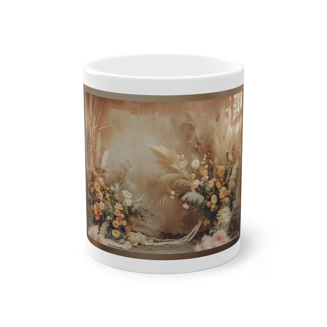 Whimsical Floral Pampas Find: Explore Calming - Mug