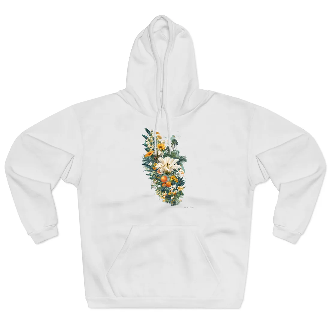 Whimsical Florida: Cartoonish State Map - Hoodie (White)