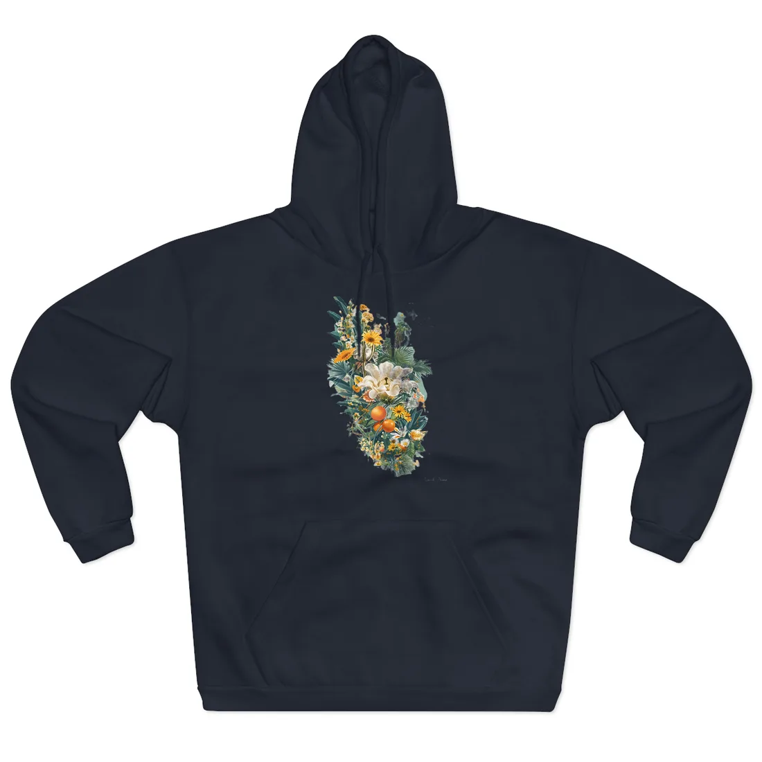 Whimsical Florida: Cartoonish State Map - Hoodie (Navy)