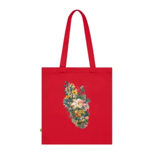 Tropical Flowers and Oranges Tote Bag