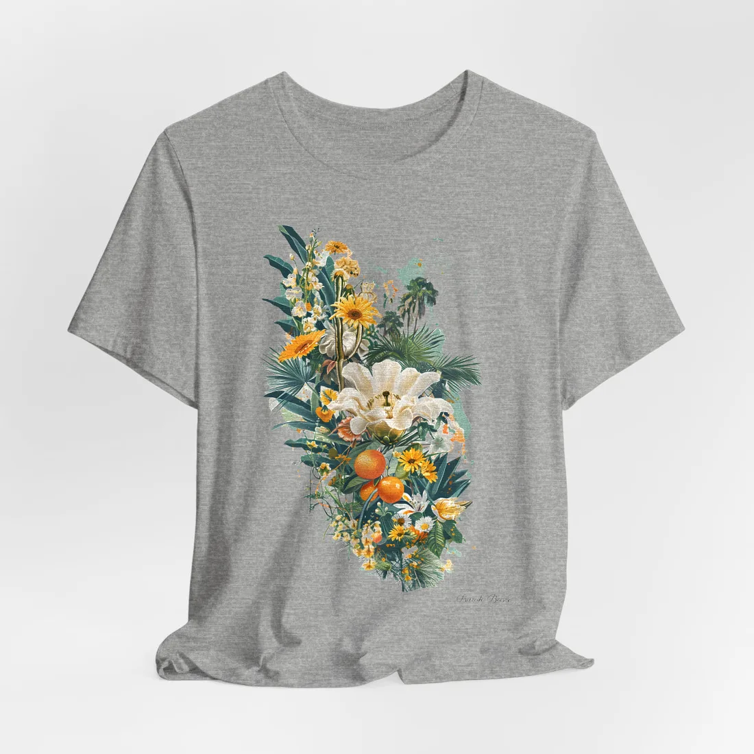 Whimsical Florida: Cartoonish State Map - T-Shirt (Athletic Heather)