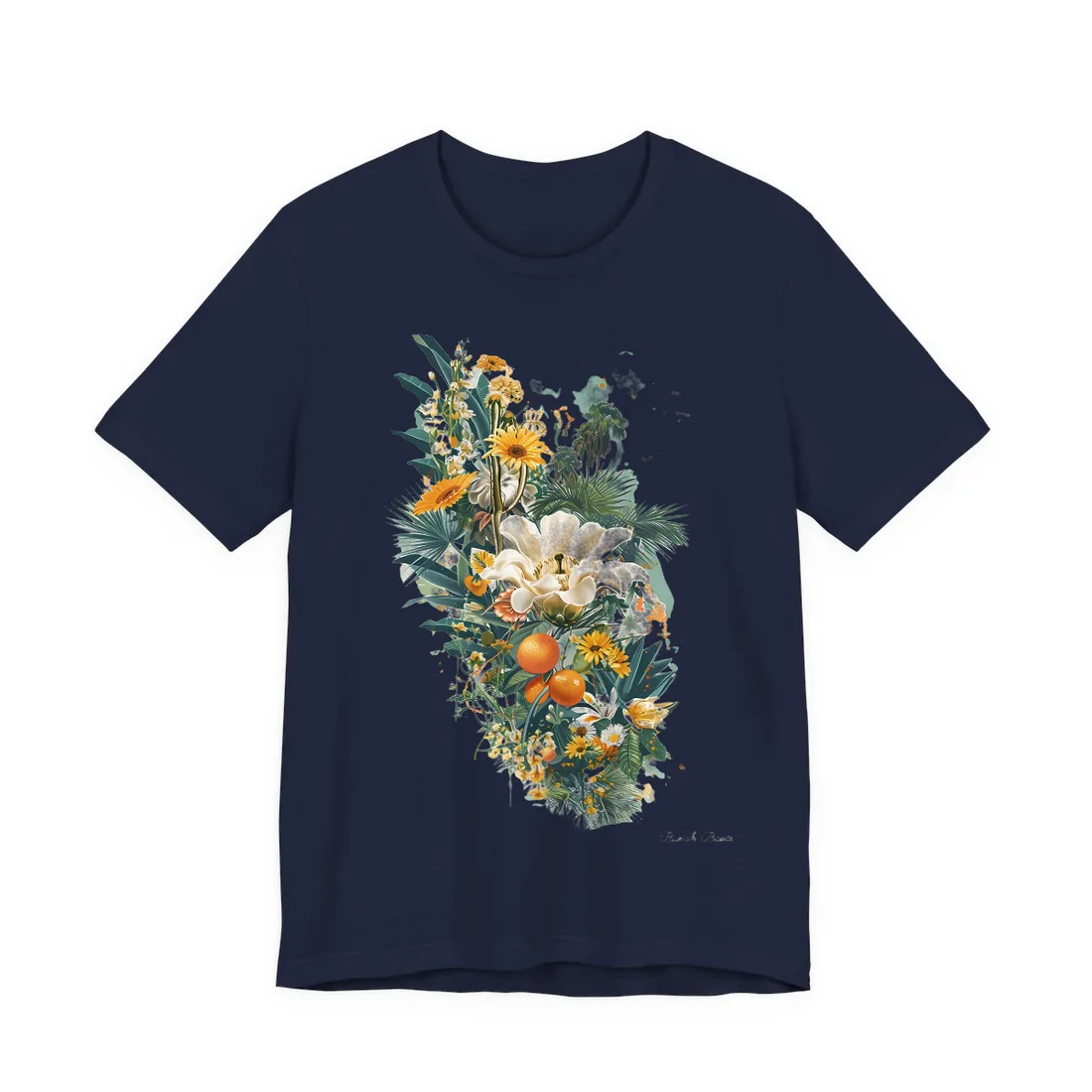 Whimsical Florida: Cartoonish State Map - T-Shirt (Navy)