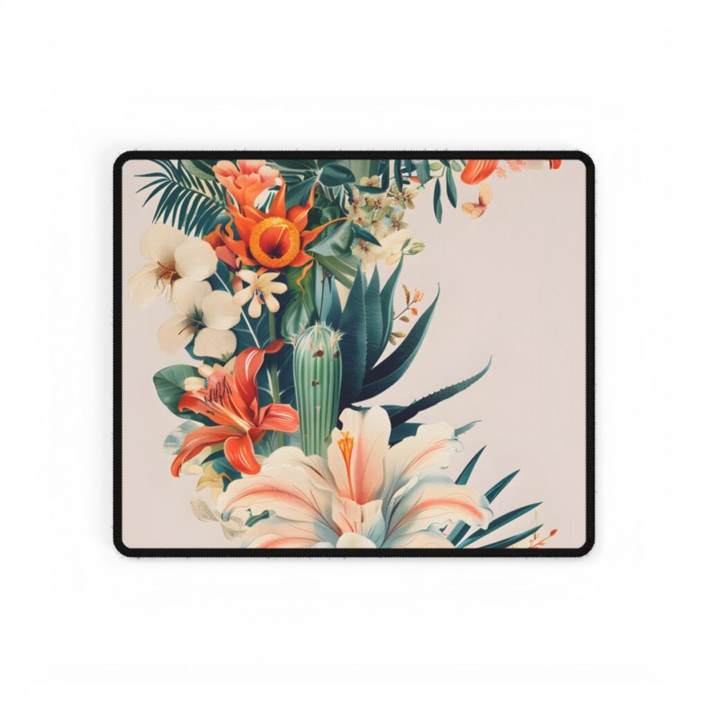 Whimsical Florida Map: A Fun Illustration of Sunshine State - Desk Mat