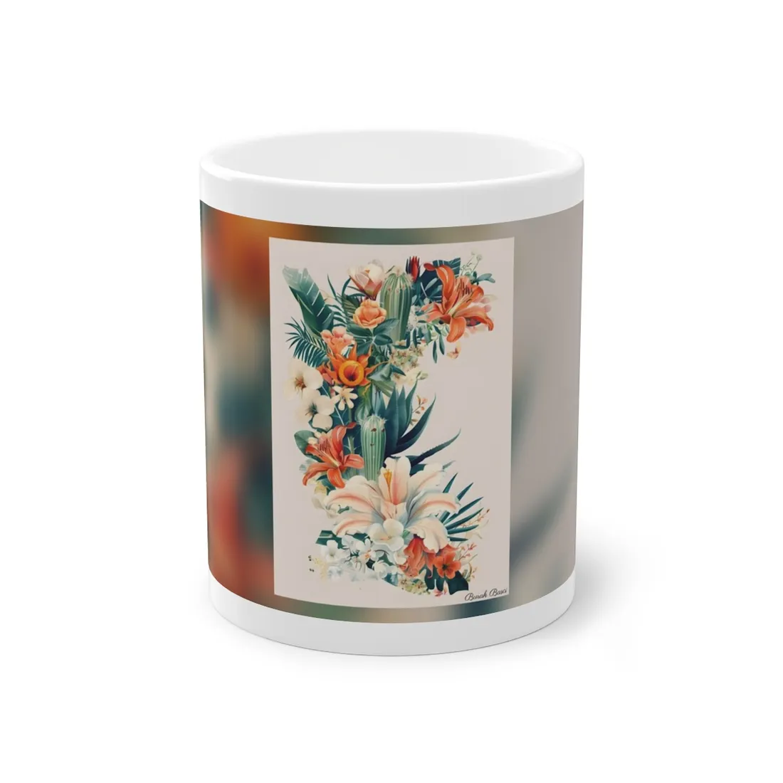 Whimsical Florida Map: A Fun Illustration of Sunshine State - Mug